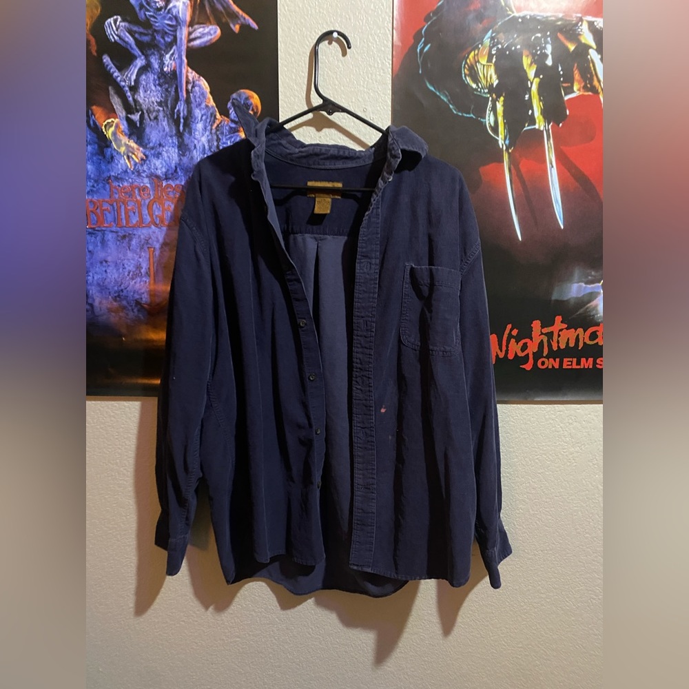 dark blue flannel